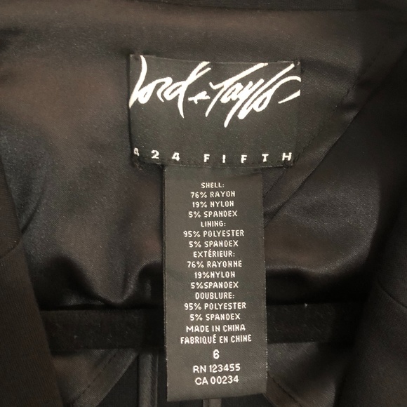 Lord & Taylor Black Blazer - Picture 4 of 4